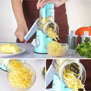 Ralador de Legumes Multifuncional Manual 3 em 1 com Manivela e Ventosa