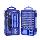 Jogo de Chaves de Fenda de Precisão 115 Peças com Bits Magnéticos
