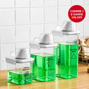 Dispenser de Sabão e Amaciante - Praticidade e Controle em Cada Detalhe