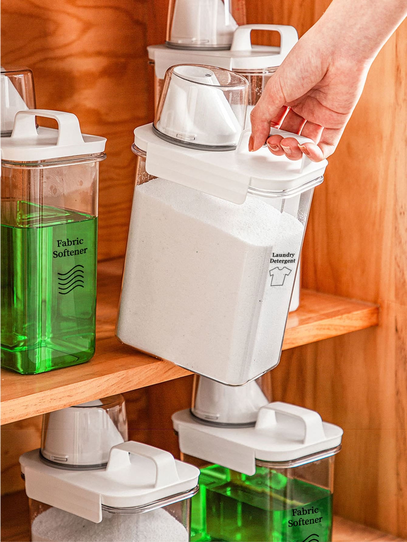 Dispenser de Sabão e Amaciante - Praticidade e Controle em Cada Detalhe