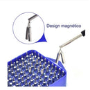 Jogo de Chaves de Fenda de Precisão 115 Peças com Bits Magnéticos