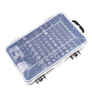 Jogo de Chaves de Fenda de Precisão 115 Peças com Bits Magnéticos