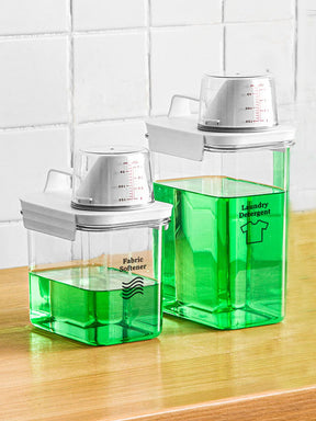 Dispenser de Sabão e Amaciante - Praticidade e Controle em Cada Detalhe