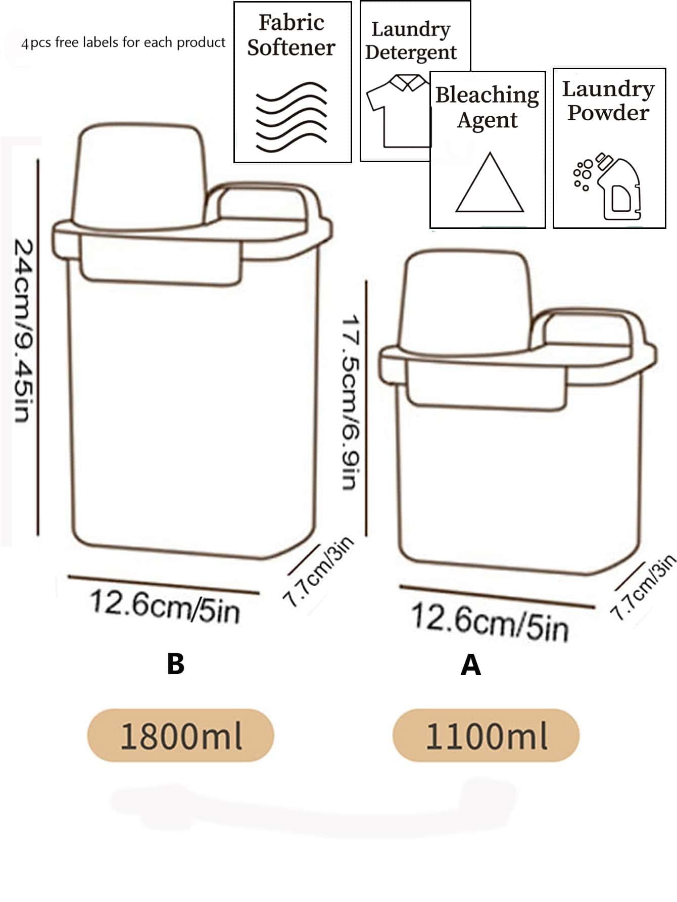 Dispenser de Sabão e Amaciante - Praticidade e Controle em Cada Detalhe