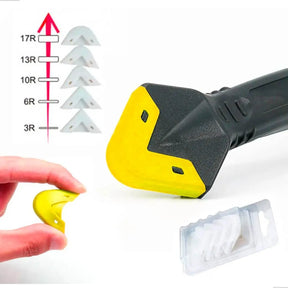 Espátula Para Remoção de Rejunte e Silicone 7 em 1 – Ferramenta de Limpeza, Corte e Acabamento