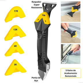 Espátula Para Remoção de Rejunte e Silicone 7 em 1 – Ferramenta de Limpeza, Corte e Acabamento