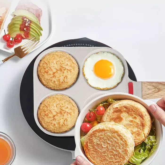 Frigideira Antiaderente 4 em 1 Frigideira de Ovo