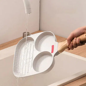 Frigideira Antiaderente 4 em 1 Frigideira de Ovo