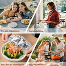 🍲🔥 Tampa Térmica para Alimentos ✨ – Protetor de Alimentos em Alumínio para Manter as Refeições Quentes e Frescas