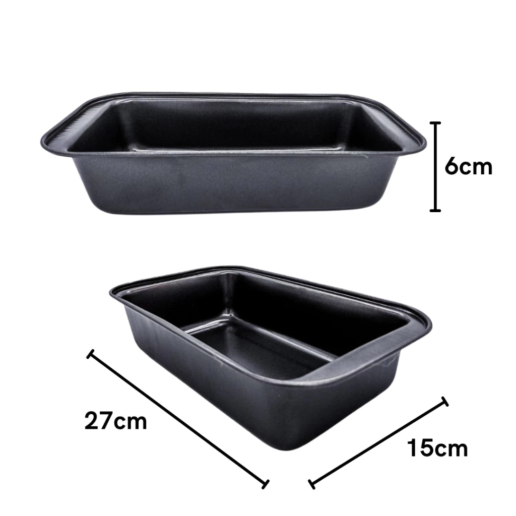 Kit 2 Formas de Pão Antiaderentes em Aço Carbono – Para Pães, Bolos e Tortas