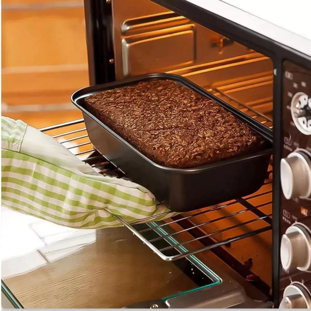 Kit 2 Formas de Pão Antiaderentes em Aço Carbono – Para Pães, Bolos e Tortas