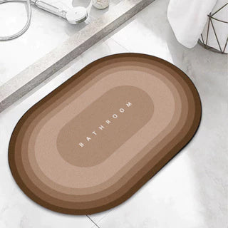 Kit 2 Tapetes de Secagem Rápida em Microfibra Antiderrapante – Banheiro / Porta de Entrada