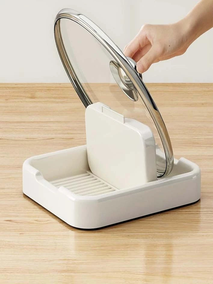 Descanso de Panela e Suporte Multiuso para Tampas, Talheres e Acessórios – Organizador de Cozinha