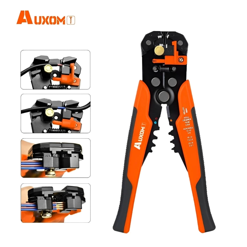 Alicate 5 em 1 Profissional: Crimpador + Decapador Automático de Fios