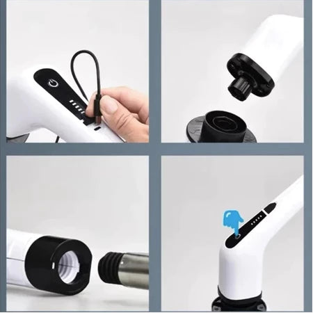 Escova de Limpeza Elétrica Ajustável – Potência, Alcance e Praticidade em Uma Só Ferramenta