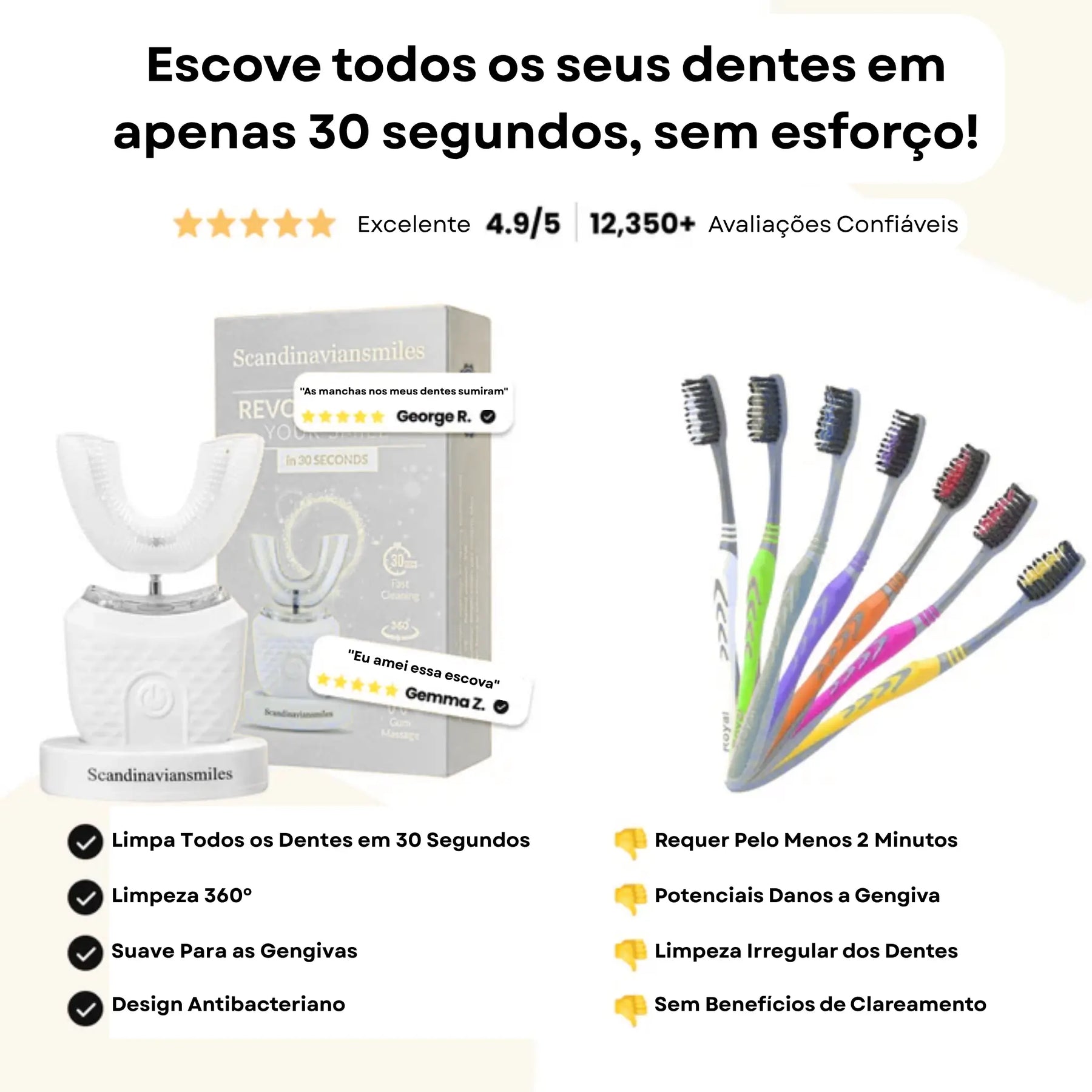 UltraSmile Brush - Escova de Dentes Automática