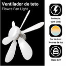 Lâmpada Ventilador de Teto com Controle | Instalação Rápida E27