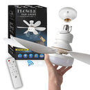 Lâmpada Ventilador de Teto com Controle | Instalação Rápida E27