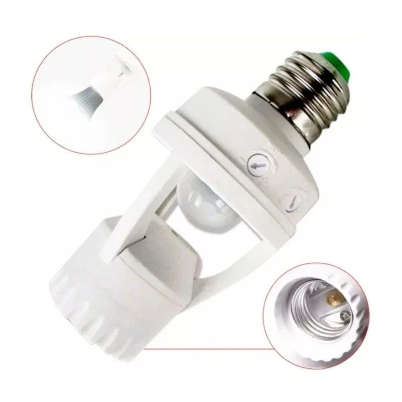 Kit 02 Sensores De Presença Com Fotocélula Para Lâmpada Soquete
