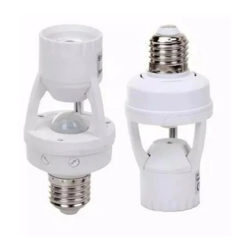 Kit 02 Sensores De Presença Com Fotocélula Para Lâmpada Soquete