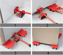 Kit Levantador de Móveis com Rodinhas – 4 Peças, Capacidade 500kg, Fácil Deslizamento